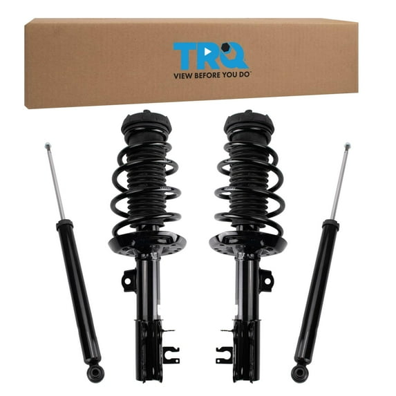 TRQ Front and Rear Complete Strut Assembly & Shock Absorber Kit Complete Strut & Coil Spring Assembly Fits Select 2012-2019 Chevrolet Sonic