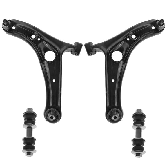 TRQ Front Control Arm Ball Joint Stabilizer Sway Bar Link Suspension Kit 4pc PSA65180