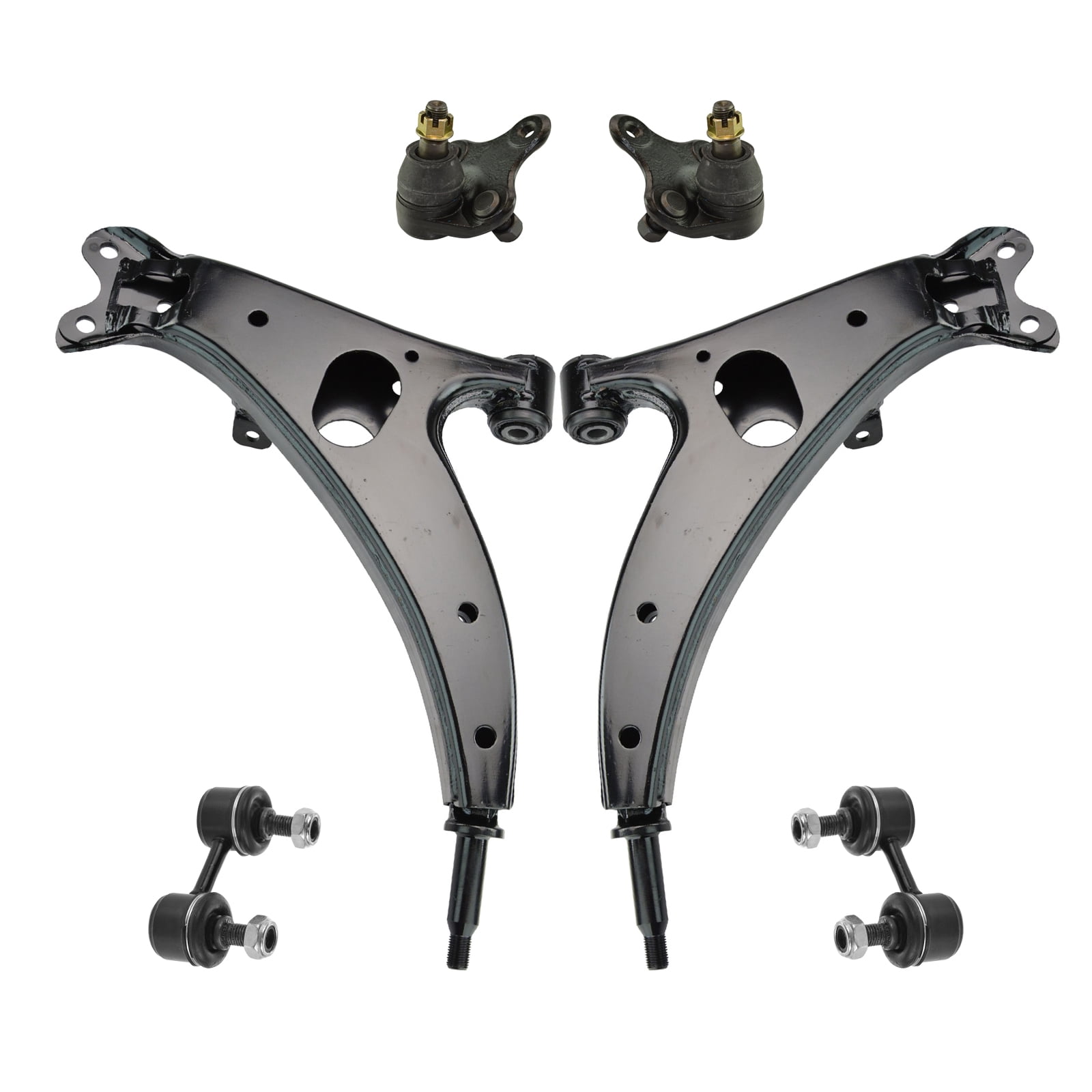 TRQ Front Sway Bar Link Kit For 1996-2000 Toyota RAV4 - Direct Replacement Stabilizer End Link Set
