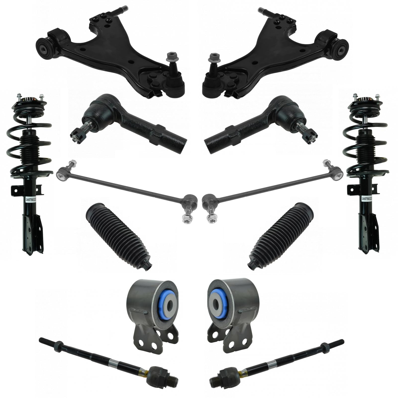 TRQ Front Control Arm Ball Joint Sway Bar Link Loaded Strut Suspension ...