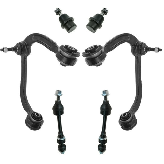 TRQ Front Control Arm Ball Joint Sway Bar Link Suspension Kit 6pc for F150 4WD PSA63572
