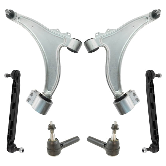 TRQ Front Steering & Suspension Kit Control Arm with Ball Joint Sway Bar Stabilizer Link Tie Rod Fits Buick Chevrolet