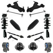 TRQ Front Control Arm Ball Joint Sway Link Tie Rod Hub Steering Suspension Kit PSA66560