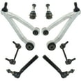 thumbnail image 1 of TRQ Front Control Arm Ball Joint Sway Link Tie Rod Steering Suspension Kit 8pc PSA65158, 1 of 6