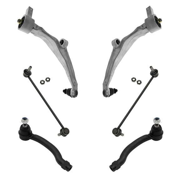 TRQ Front Steering and Suspension Kit Tie Rods Control Arms Ball Joints Sway Bar Links Fits 2009-2015 Honda Pilot