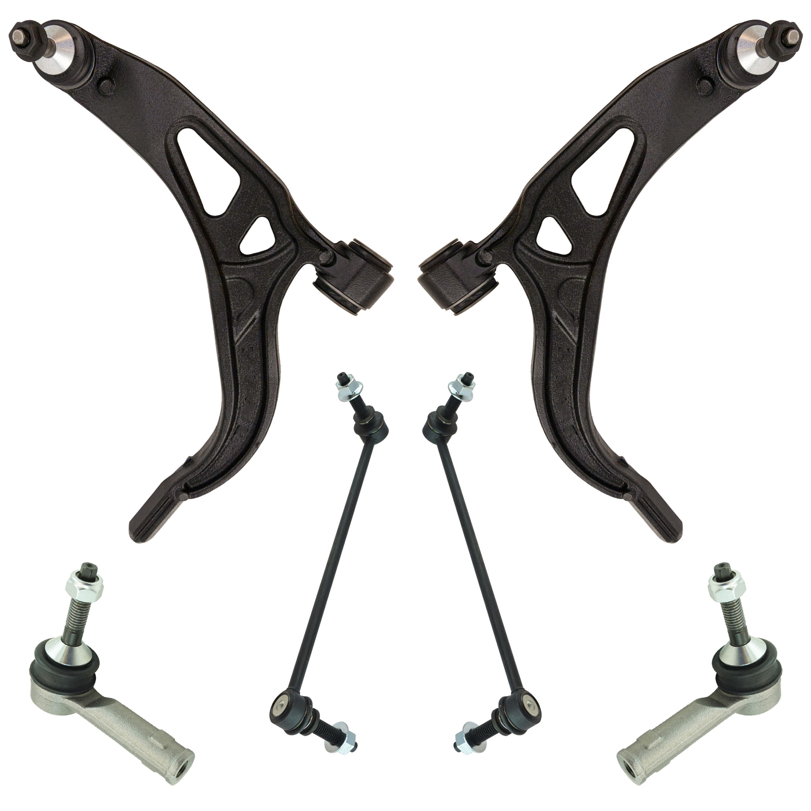 TRQ Front and Rear Steering & Suspension Kit Ball Joint Control Arm Sway Bar