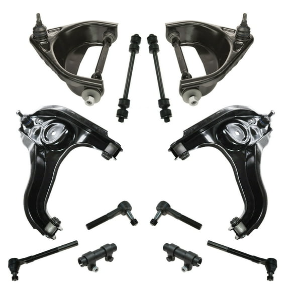 TRQ Front Control Arm Ball Joint Sway Link Tie Rod Suspension Kit for Ram RWD PSA65129