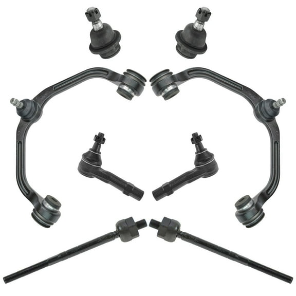 TRQ Front Control Arm Ball Joint Tie Rod End Kit for Ranger Mazda Pickup 2WD PSA58839 Fits select: 2000-2001 FORD RANGER, 1998-1999 FORD RANGER SUPER CAB