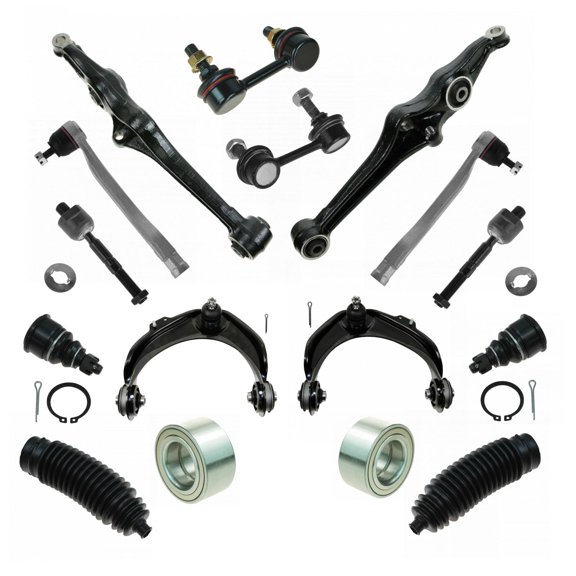 TRQ Front Control Arm Ball Joint Tie Rod Sway Link Bearing 16pc Kit for CL TL PSA31180