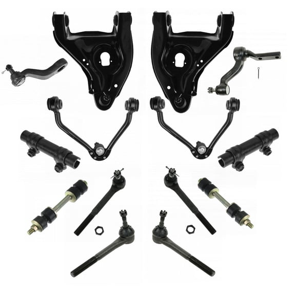 TRQ Front Control Arm Ball Joint Tie Rod Sway Link Steering Suspension Kit 14pc PSA30337