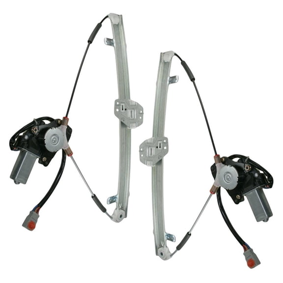 TRQ Front Door Power Window Regulator w/ Motor Pair Left & Right for 03-08 Pilot WRA50425