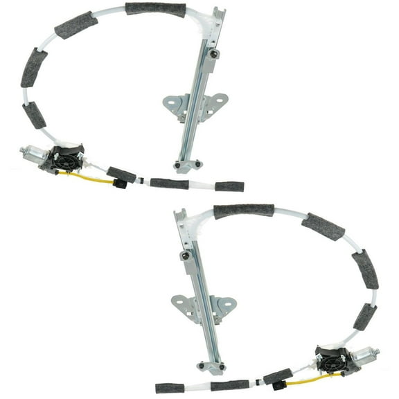 TRQ Front Door Power Window Regulators w/ Motor Pair Set & for 97-01 Cherokee WRA50714 Fits select: 1997-2001 JEEP CHEROKEE