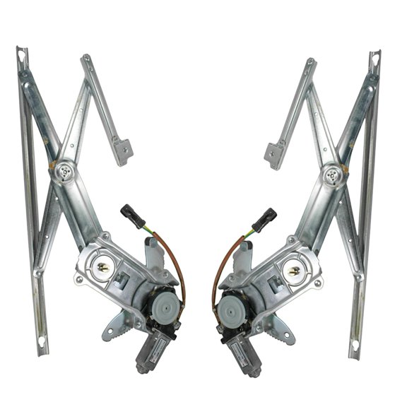 TRQ Front Door Power Window Regulators w/Motor Pair for 97-04 Dodge Dakota Truck WRA50289