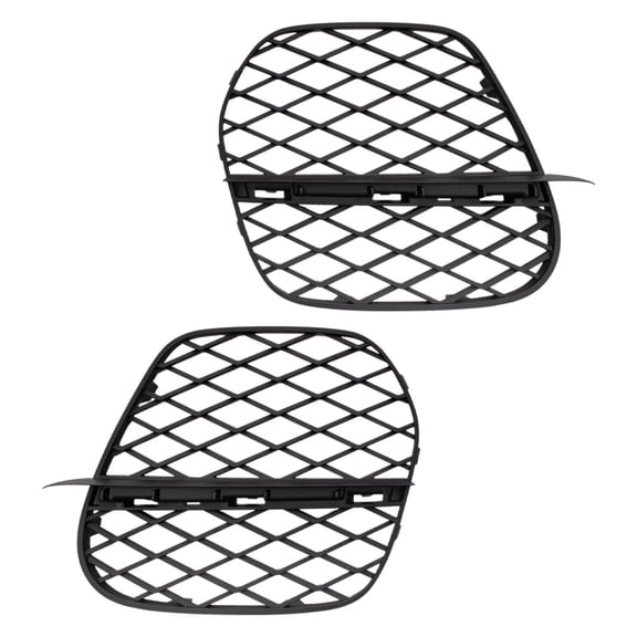 TRQ Front Driver & Passenger Side Fog Light Hole Cover Set,Fog Light Cover Set Fits 2011-2013 BMW X5 BM1038132 BM1039132