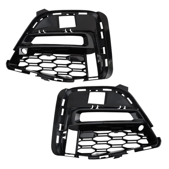 TRQ Front Driver & Passenger Side Outer Fog Light Hole Cover Set,Fog Light Cover Set Fits 2019-2022 BMW 330i 330i xDrive BM1038211 BM1039211
