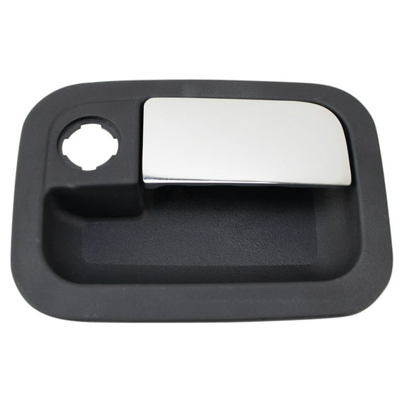TRQ Front Exterior Metal Door Handle Chrome & Black Passenger Side for Kenworth DHA37793