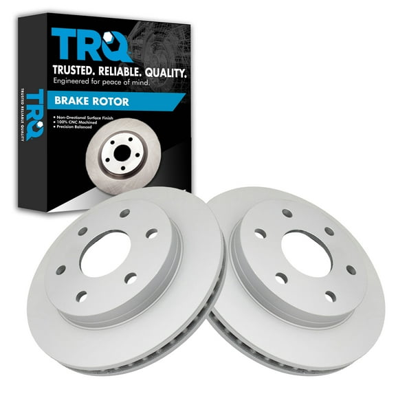 TRQ Front G-Coated Brake Rotor LH RH Kit Pair Set of 2 for GM Truck SUV