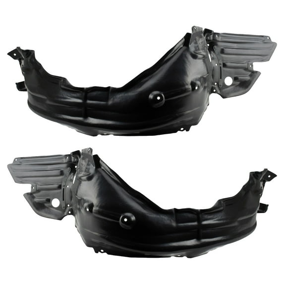 TRQ Front Inner Fender Liner Set Fits Select 2016 Lexus IS200t 2014-2015 IS250 IS300 2014-2016 IS350 LX1248126 LX1249126