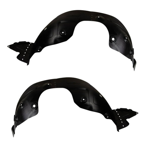 TRQ Front Inner Fender Liner Set Compatible with 2017-2018 Hyundai Santa Fe Sport BDA14499