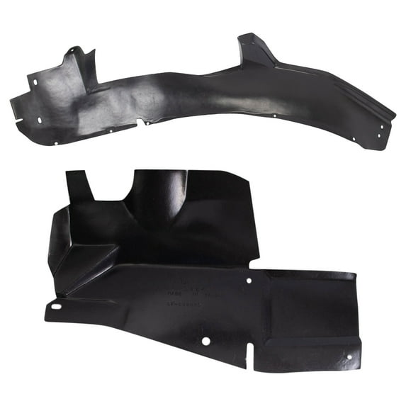 TRQ Front Inner Fender Liner Set Fits Select 2005-2008 Buick LaCrosse GM1250134 GM1251109