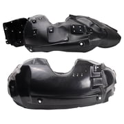 TRQ Front Inner Fender Liner Set Fits Select 2003-2011 Ford Crown Victoria Mercury Grand Marquis 2003-2004 Marauder FO1248122 FO1249122