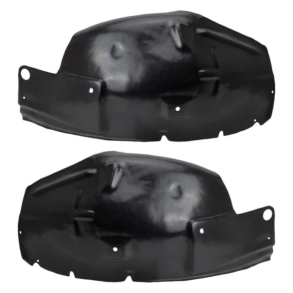 TRQ Front Inner Fender Liner Set Fits Select 2005-2009 Ford Mustang FO1250129 FO1251130