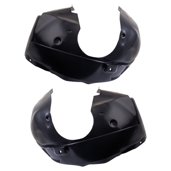 TRQ Front Inner Fender Liner Set Fits Select 2010-2016 Cadillac SRX GM1248225 GM1249225
