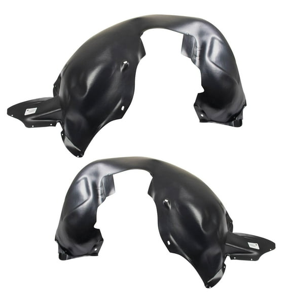 TRQ Front Inner Fender Liner Set Fits Select 2012-2014 Volkswagen Jetta VW1248122 VW1249120