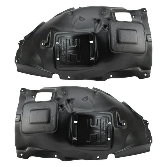 TRQ Front Inner Fender Liner Set Fits Select 2013-2018 BMW 320i 2014-2018 328d 328d xDrive 2012-2016 328i 2014-2016 328i xDrive BM1248131 BM1249131