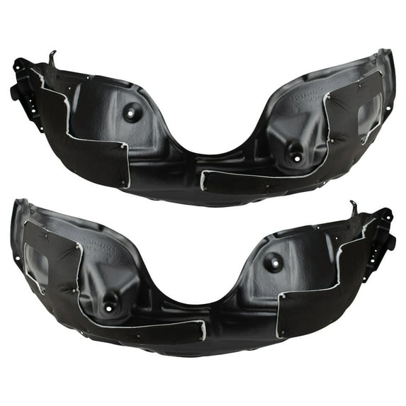 TRQ Front Inner Fender Liner Set Fits Select 2013-2018 Lexus ES300h ES350 LX1248119 LX1248136 LX1249119