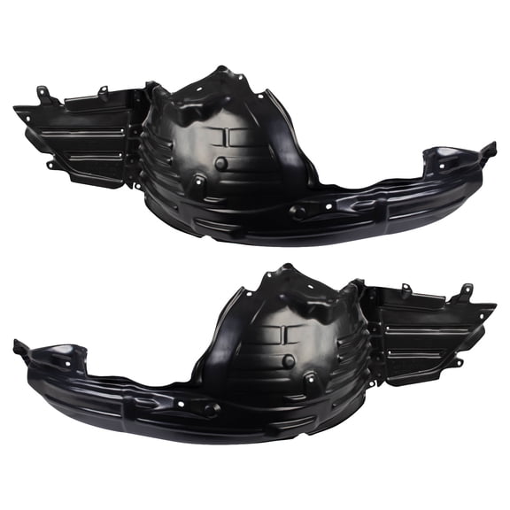 TRQ Front Inner Fender Liner Set Fits Select 2017-2022 Subaru Impreza SU1248128 SU1249128