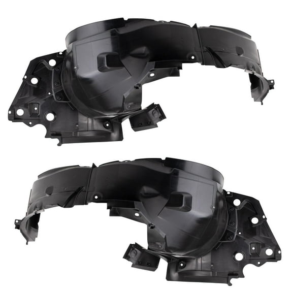 TRQ Front Inner Fender Liner Set Fits Select 2020-2021 Nissan Versa NI1248178 NI1249178
