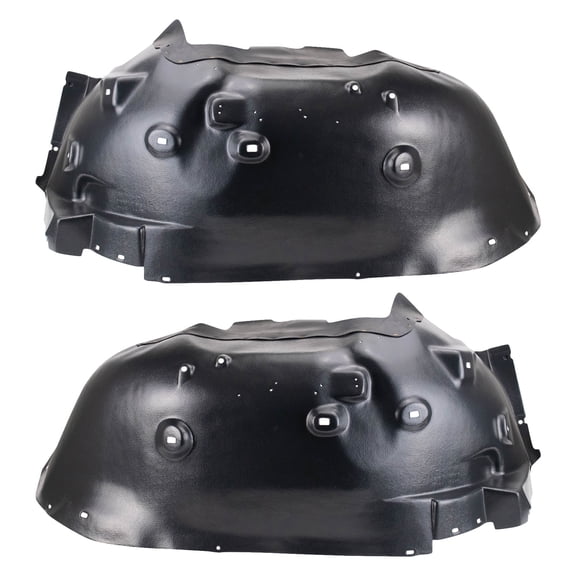 TRQ Front Inner Fender Liner Set For 2011-2014 GMC Sierra 2500 HD Sierra 3500 HD BDA15697