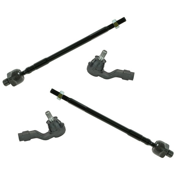 TRQ Front Inner Outer Tie Rod End Driver Passenger Kit Set 4pc for Miata NA New PSA55429 Fits select: 1990-1997 MAZDA MX-5 MIATA