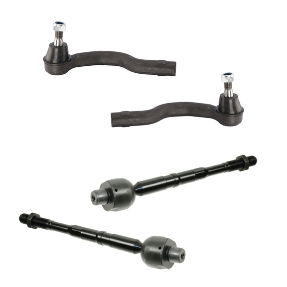 TRQ Inner and Outer Driver and Passenger Side Tie Rod Set 4 Piece Fits 2004-2013 Infiniti QX56 2014-2022 QX80 2005-2015 2017-2022 Nissan Armada 2004 Pathfinder Armada 2004-2015 Titan
