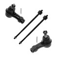 thumbnail image 1 of TRQ Front Inner and Outer Tie Rod Set Fits Select 2000-2006 Ford Focus, 1 of 5