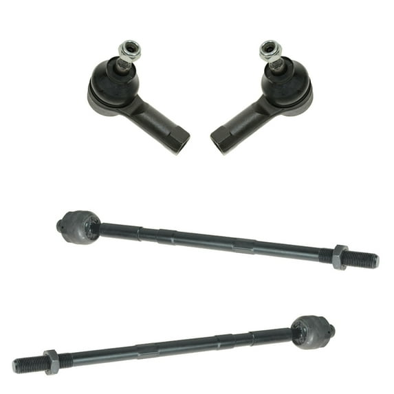 TRQ Front Inner and Outer Tie Rod Set Fits Select 2006-2012 Mitsubishi Eclipse 2004-2012 Galant