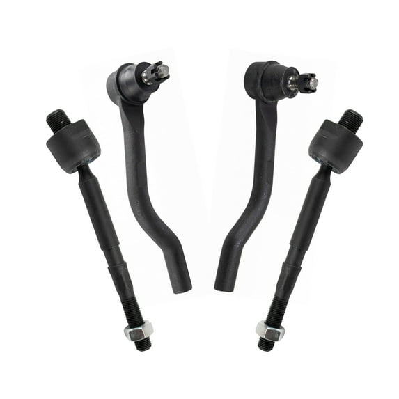 TRQ Front Inner and Outer Tie Rod Set Fits Select 2016-2021 Honda Civic 2019-2022 Insight