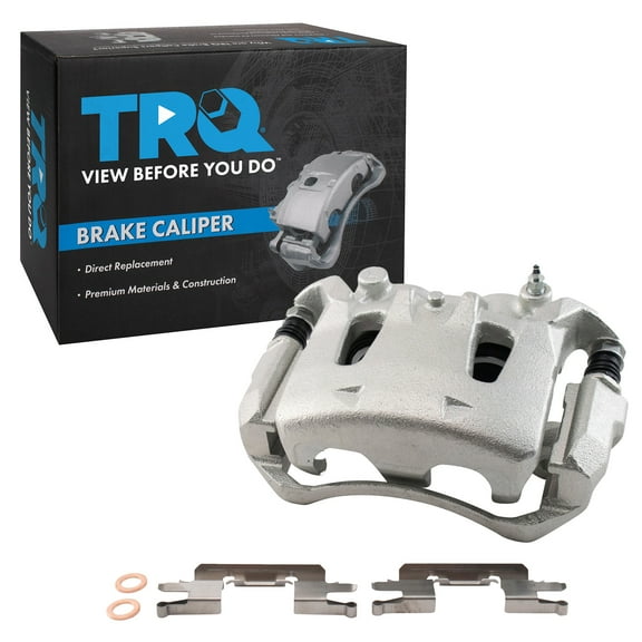 TRQ Front Left Brake Caliper w/Bracket Drivers Side Compatible with 2015-2018 Chevrolet City Express 2013 Nissan LEAF 2013-2019 NV200
