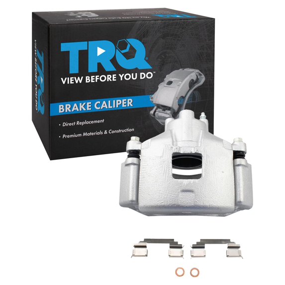 TRQ Front Left Brake Caliper w/Bracket Drivers Side Compatible with 2005-2009 Buick LaCrosse 2005-2007 Terraza 2005-2008 Chevrolet Uplander Pontiac Grand Prix 2005-2006 Montana Saturn Relay