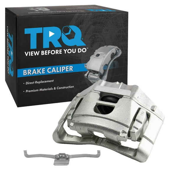 TRQ Front Left Brake Caliper w/Bracket Drivers Side Compatible with 2005-2008 Audi A4 A4 Quattro 2006-2011 A6 2005-2009 A6 Quattro