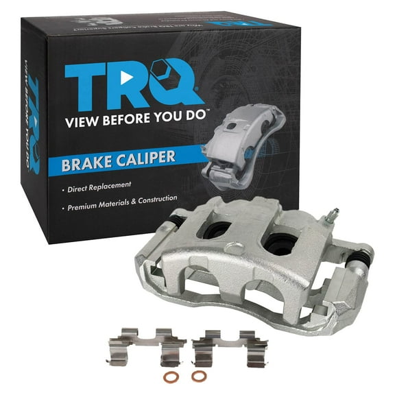 TRQ Front Left Brake Caliper w/Bracket Drivers Side Compatible with 2006-2010 Ford Explorer 2007-2010 Explorer Sport Trac Mercury Mountaineer