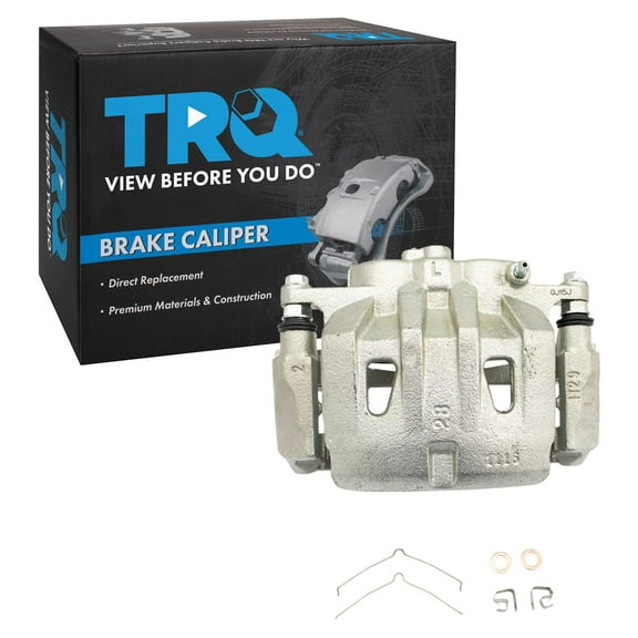 TRQ Front Left Brake Caliper w/Bracket Drivers Side Compatible with 2010-2015 Lexus RX350 2015 RX450h 2010-2019 Toyota Highlander 2011-2020 Sienna