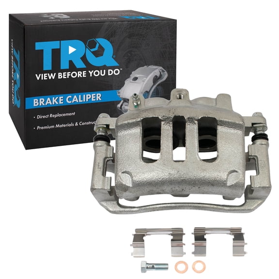TRQ Front Left Brake Caliper w/Bracket Drivers Side Fits 2003-2011 Ford Crown Victoria Lincoln Town Car Mercury Grand Marquis 2003-2004 Marauder