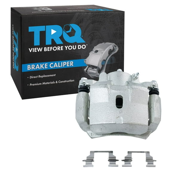 TRQ Front Left Right Brake Caliper w/Bracket Driver Passenger Side Compatible with 2004-2012 Chevrolet Malibu 2005-2010 Pontiac G6 2006-2009 Solstice 2007-2009 Saturn Aura 2009-2010 Sky