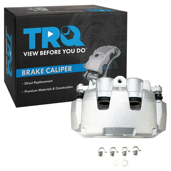 TRQ Front Left Right Brake Caliper w/Bracket Driver Passenger Side Compatible with 2007-2009 Chrysler Aspen 2009-2010 Dodge Dakota Durango Ram 1500 2011-2018 Ram 1500 2011