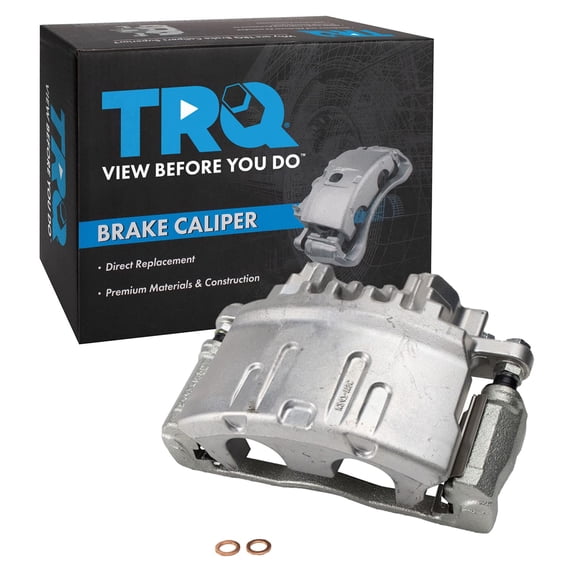 TRQ Front Left Right Brake Caliper w/Bracket Driver Passenger Side Compatible with 2003-2008 Cadillac CTS 2005-2008 STS