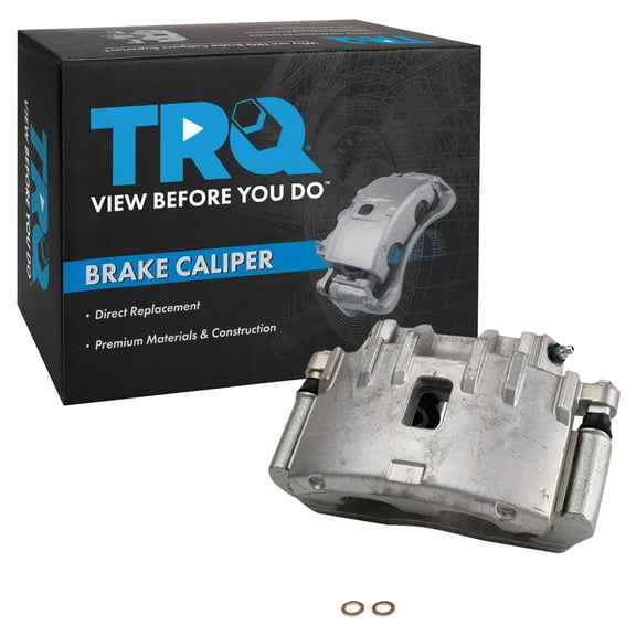 TRQ Front Left Right Brake Caliper w/Bracket Driver Passenger Side Compatible with 2006-2007 Cadillac CTS 2004-2009 SRX 2006-2008 STS