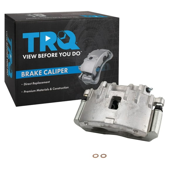 TRQ Front Left Right Brake Caliper w/Bracket Driver Passenger Side Compatible with 2006-2007 Cadillac CTS 2004-2009 SRX 2006-2008 STS