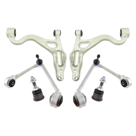 TRQ Front Left and Right Upper and Lower Control Arm with Ball Joint Set 6 Piece Fits 2003-2005 Ford Thunderbird 2002-2006 Lincoln LS